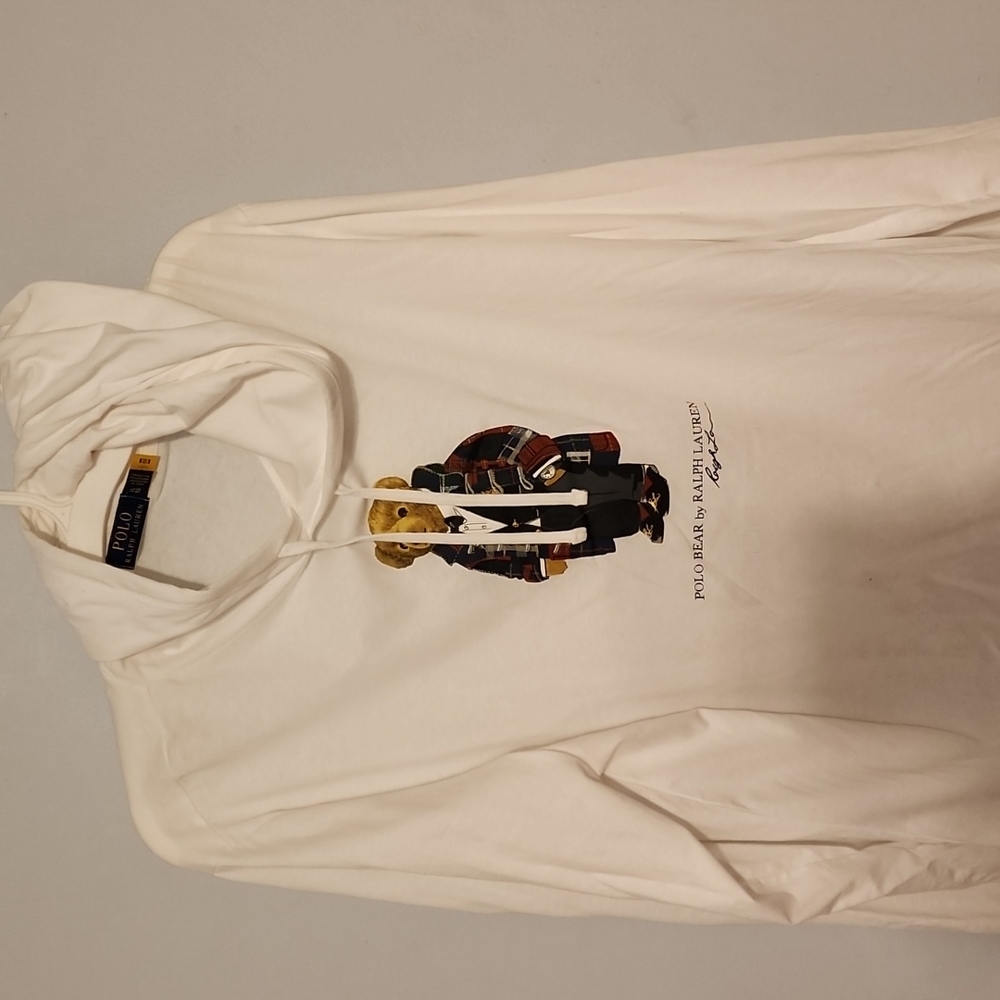 Polo bear long sleeve t shirt hoodie